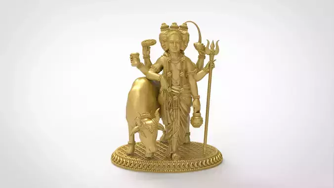 3 faced god Dattatraya Artwork-14 3D print model