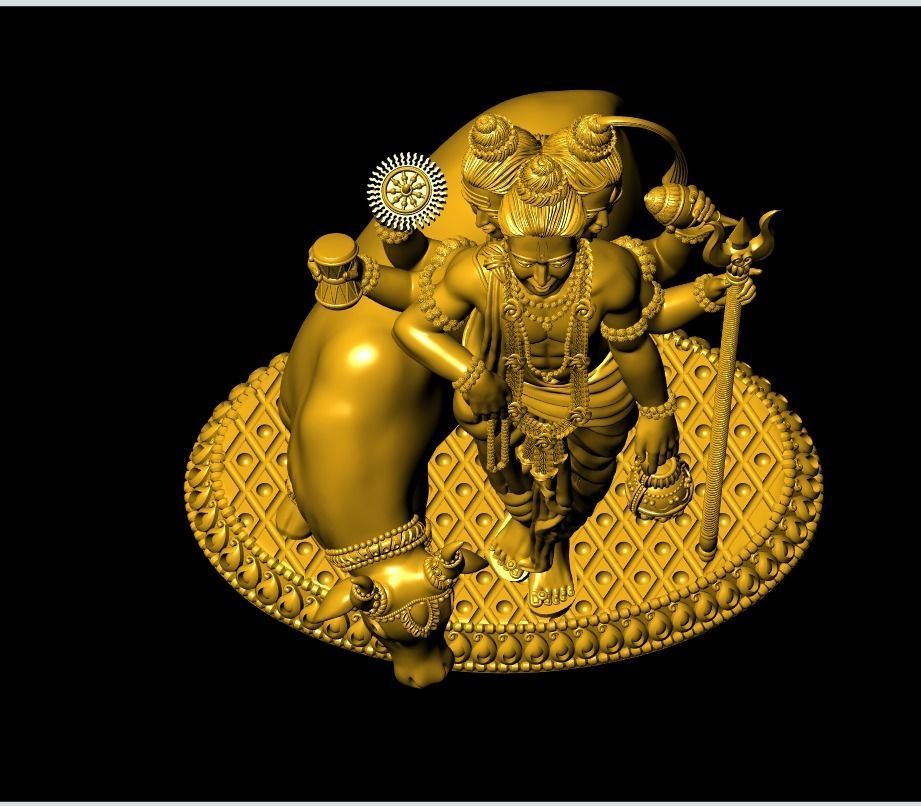 3 faced god Dattatraya Artwork-14 3D print model_1