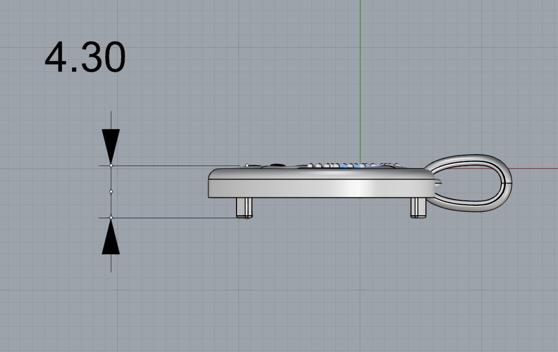 Heart pendant 3D print model_2