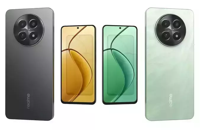 Realme 12x Black And Green 3D model