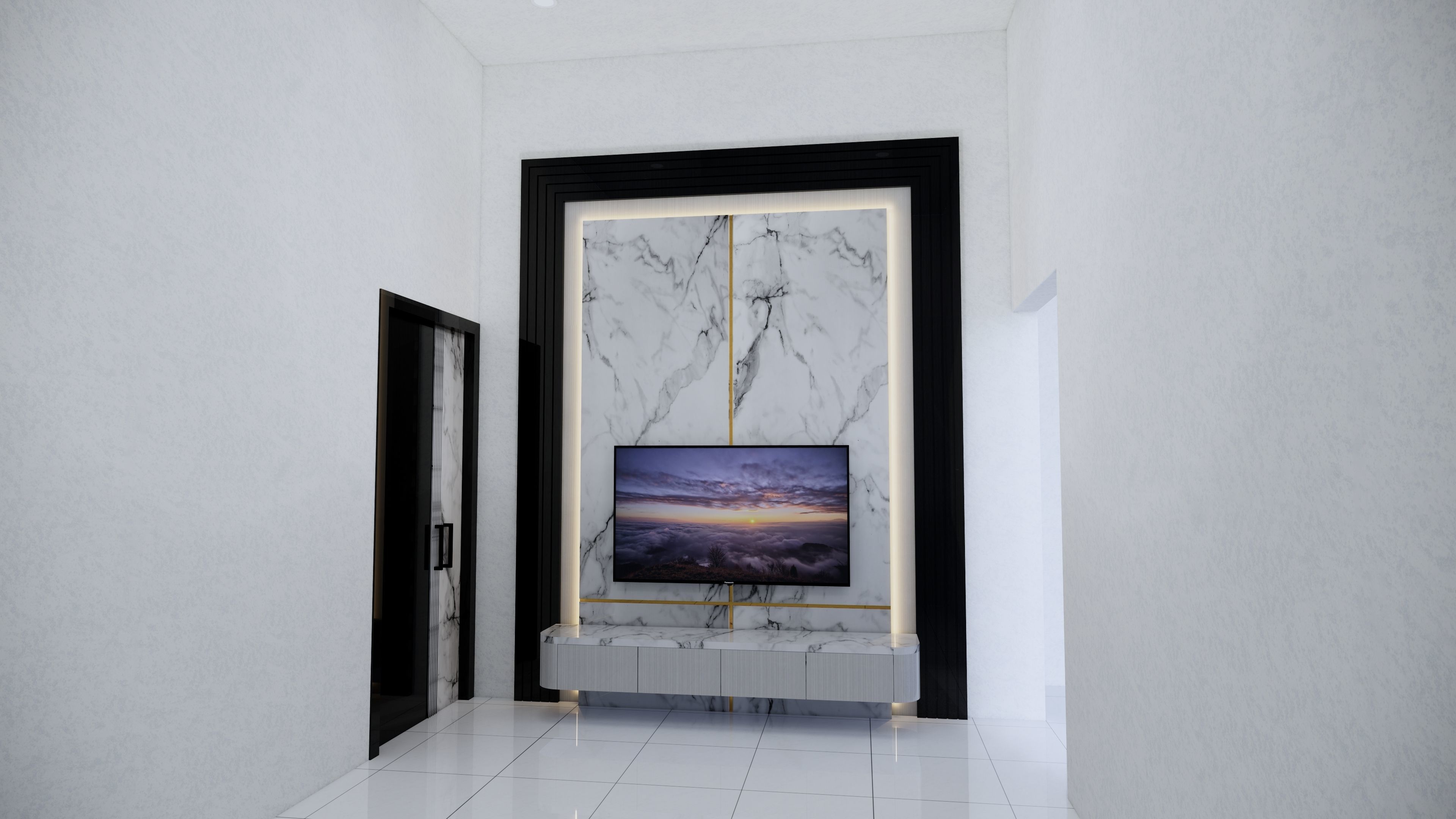 Backdrop TV free 3D model | CGTrader