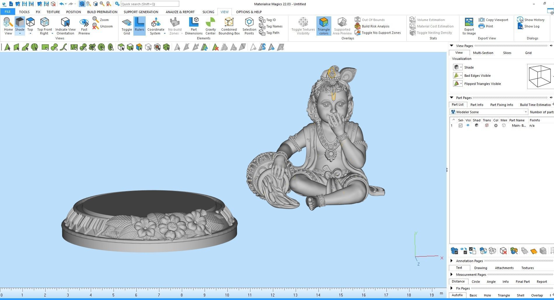 Bal Krishna eating makhan Artwork-16 3D print model_12