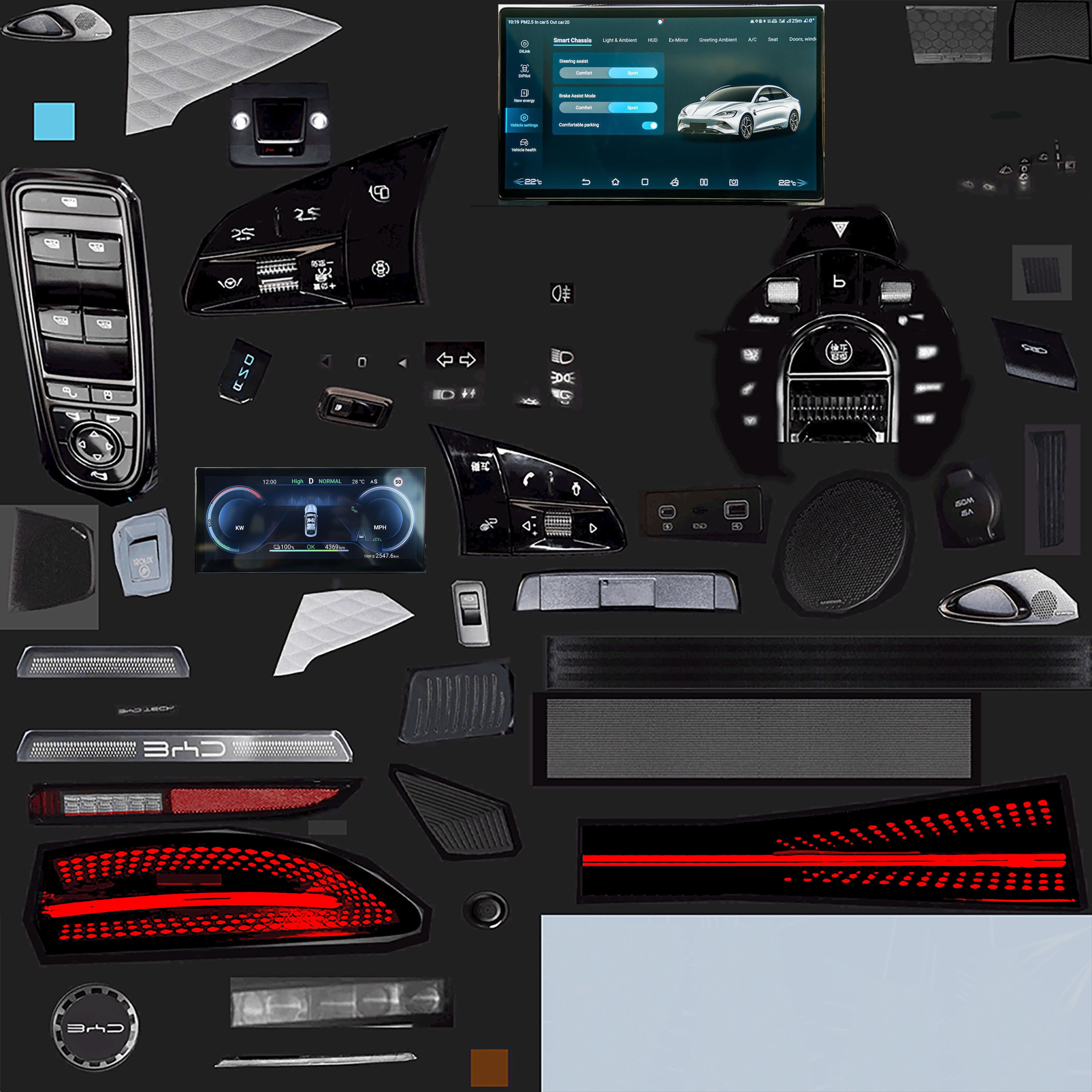 BYD Seal 2024 Military 3D model_4