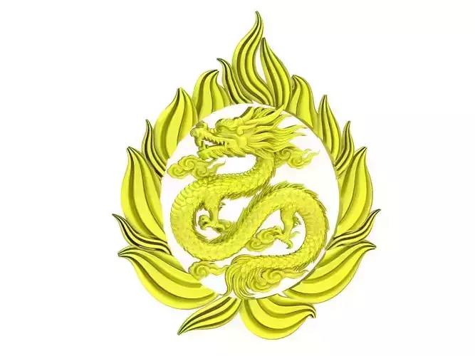 A4775 Dragon Pendant 3D Model