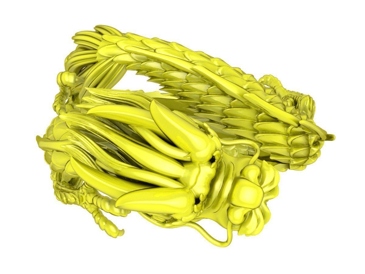 A4770 Chinese Dragon Ring 3D print model_2