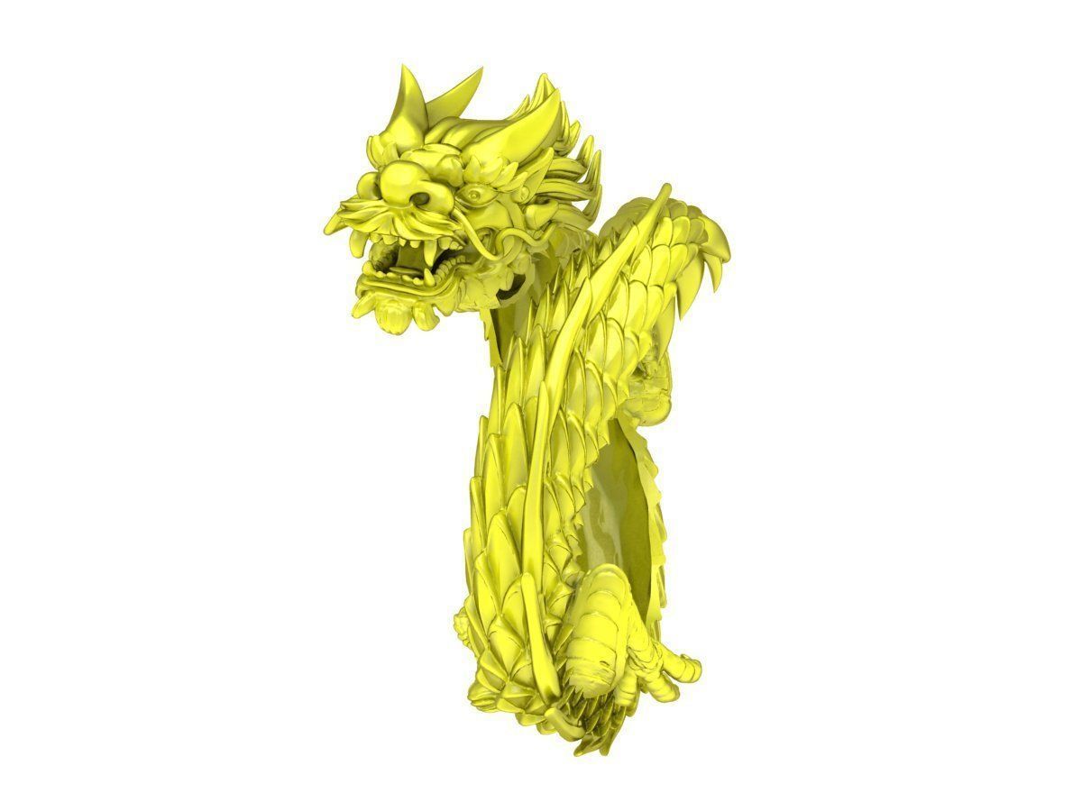 A4770 Chinese Dragon Ring 3D print model_4