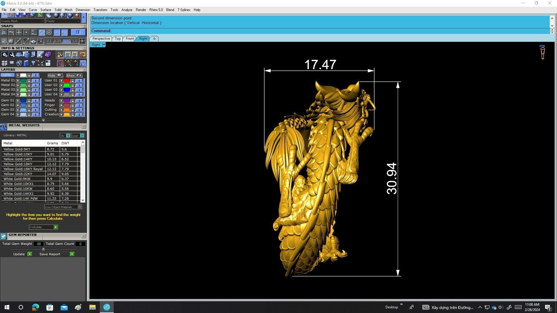 A4770 Chinese Dragon Ring 3D print model_7