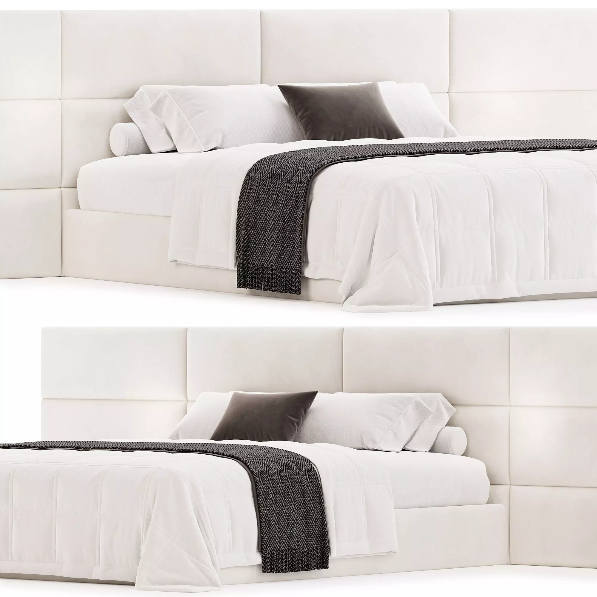 Bed Vanila 3D model_0