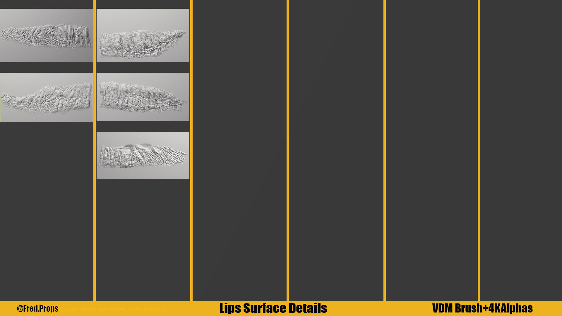 25 Surface Details Alpha For Lips 3D model_2