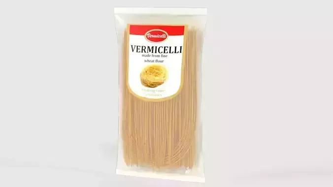Vermicelli Pasta cgt fmcg macaroni vermicelli 001 Low-poly 3D model