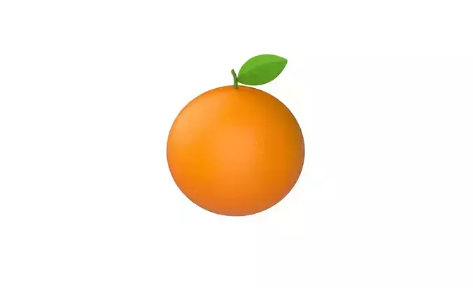 Prop06 Orange Fruit  Free low-poly 3D model
