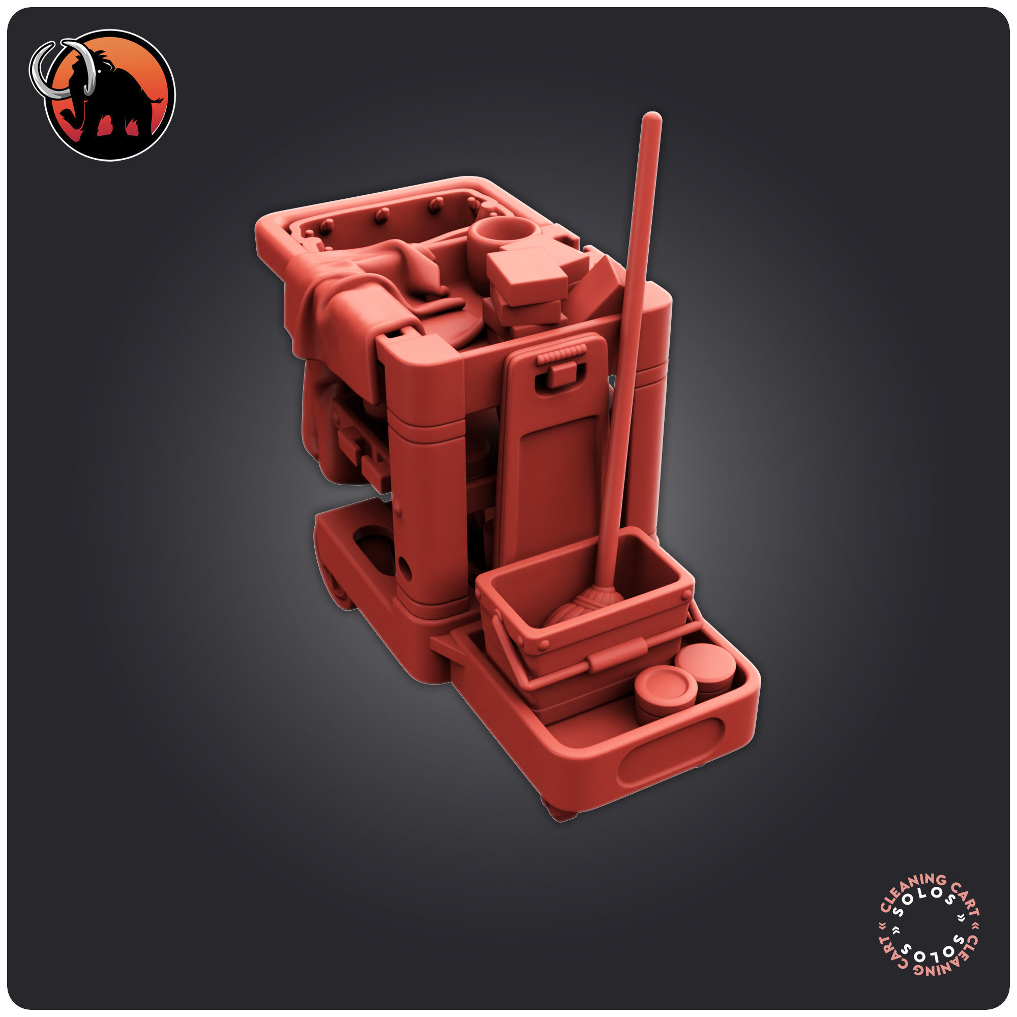 Cleaning Cart 3D print model_5