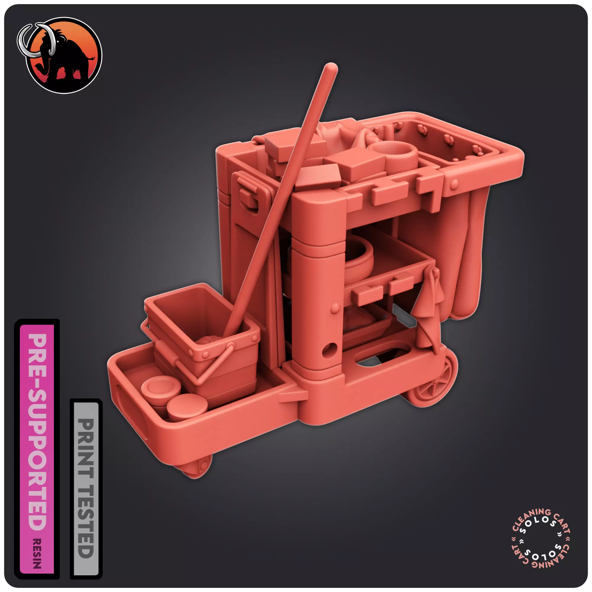 Cleaning Cart 3D print model_0