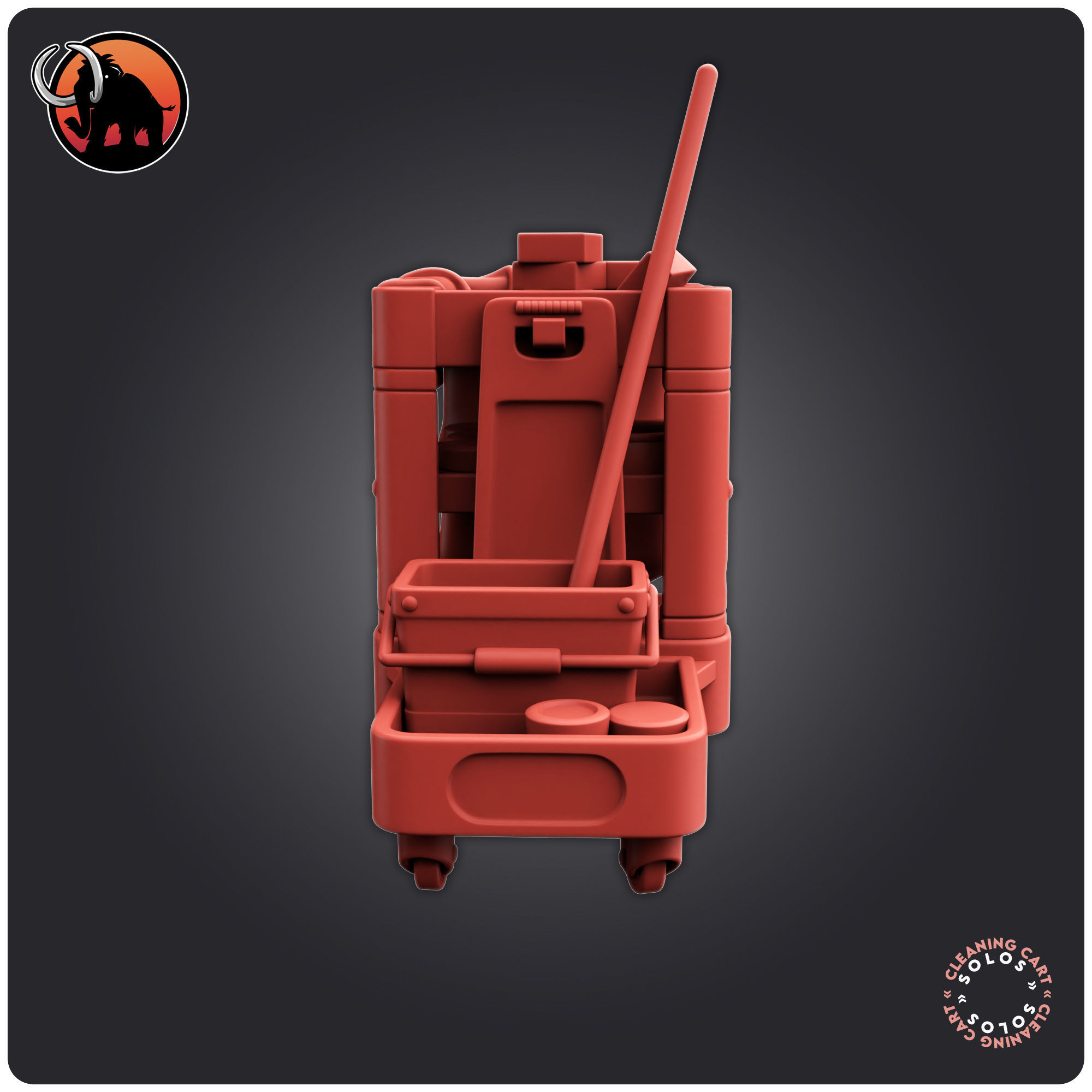 Cleaning Cart 3D print model_6