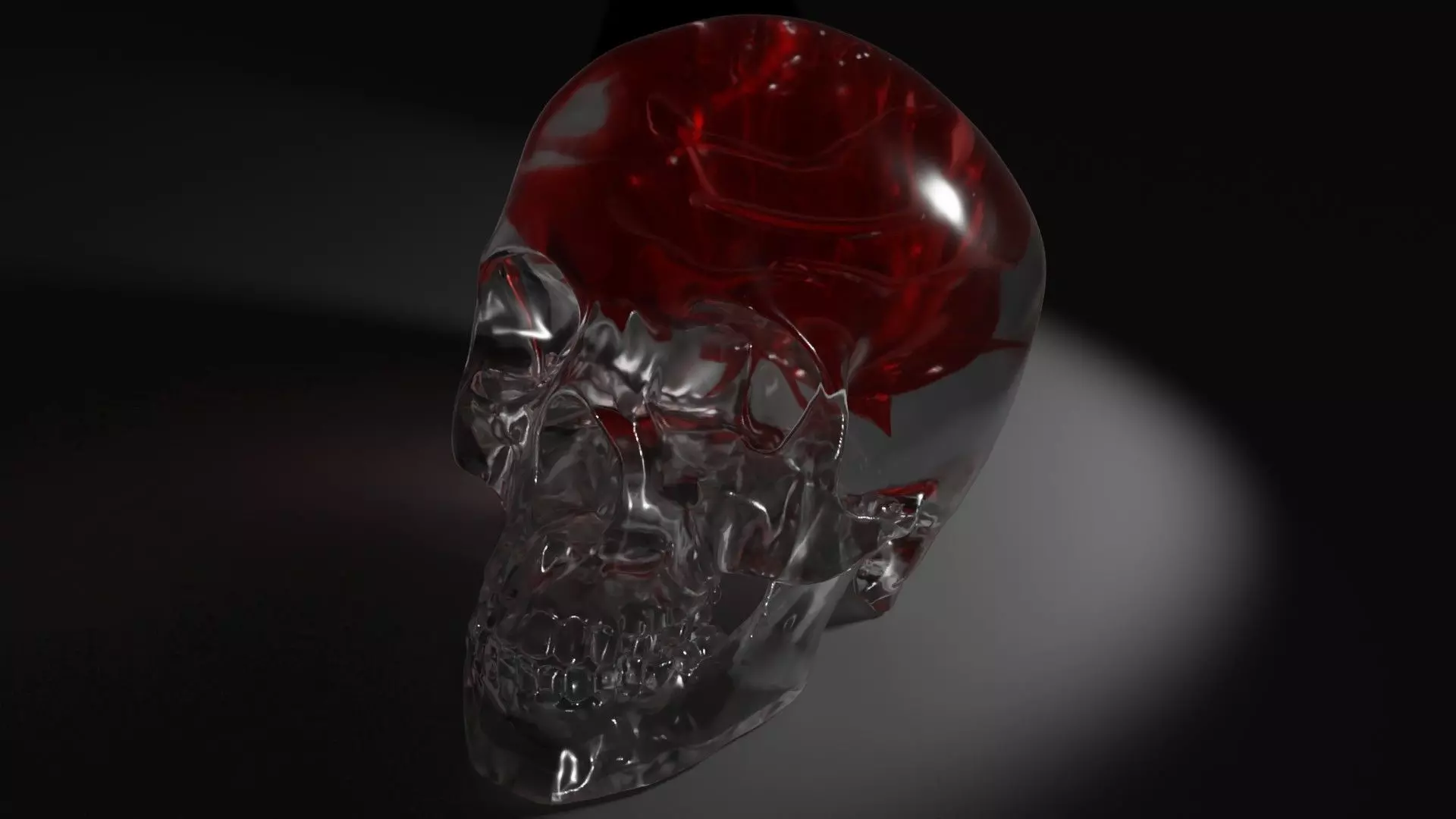 Skull rose 3D print model