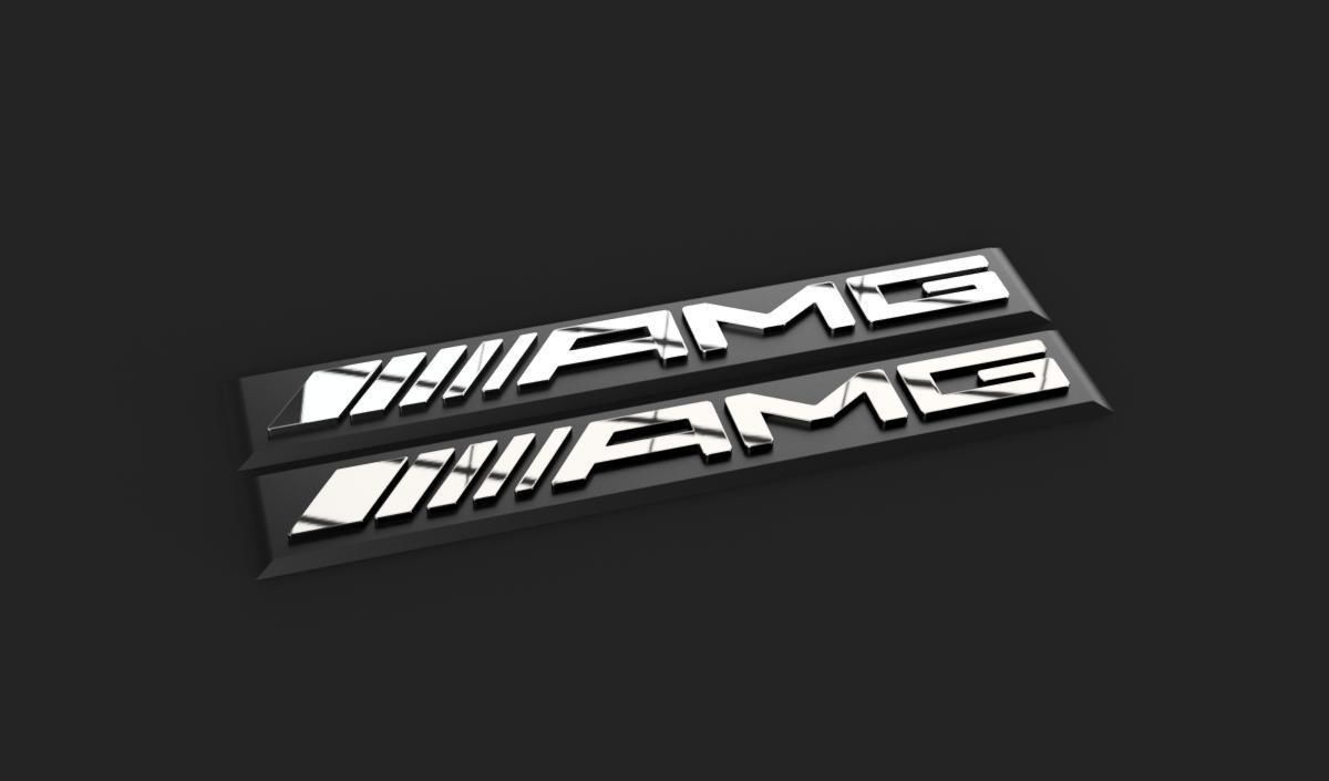 AMG logo 3D model_2