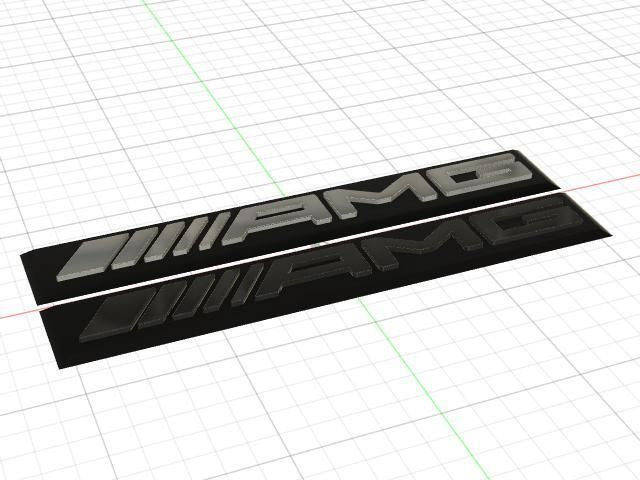 AMG logo 3D model_7