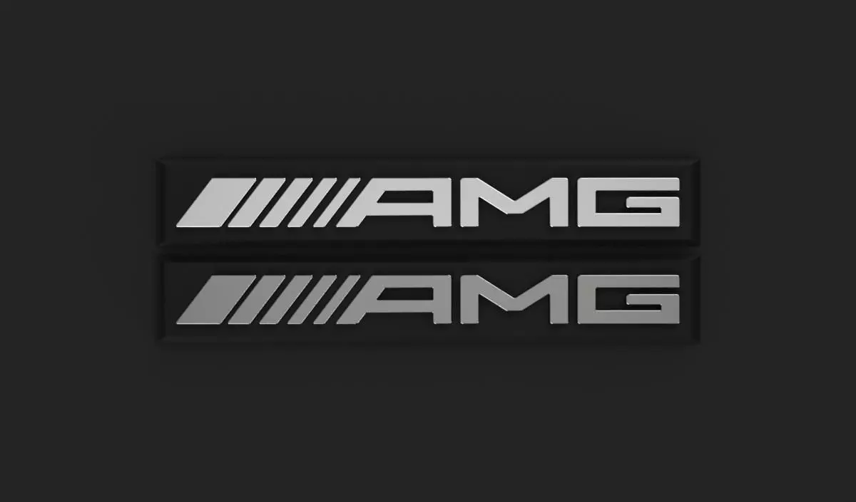 AMG logo 3D model_0