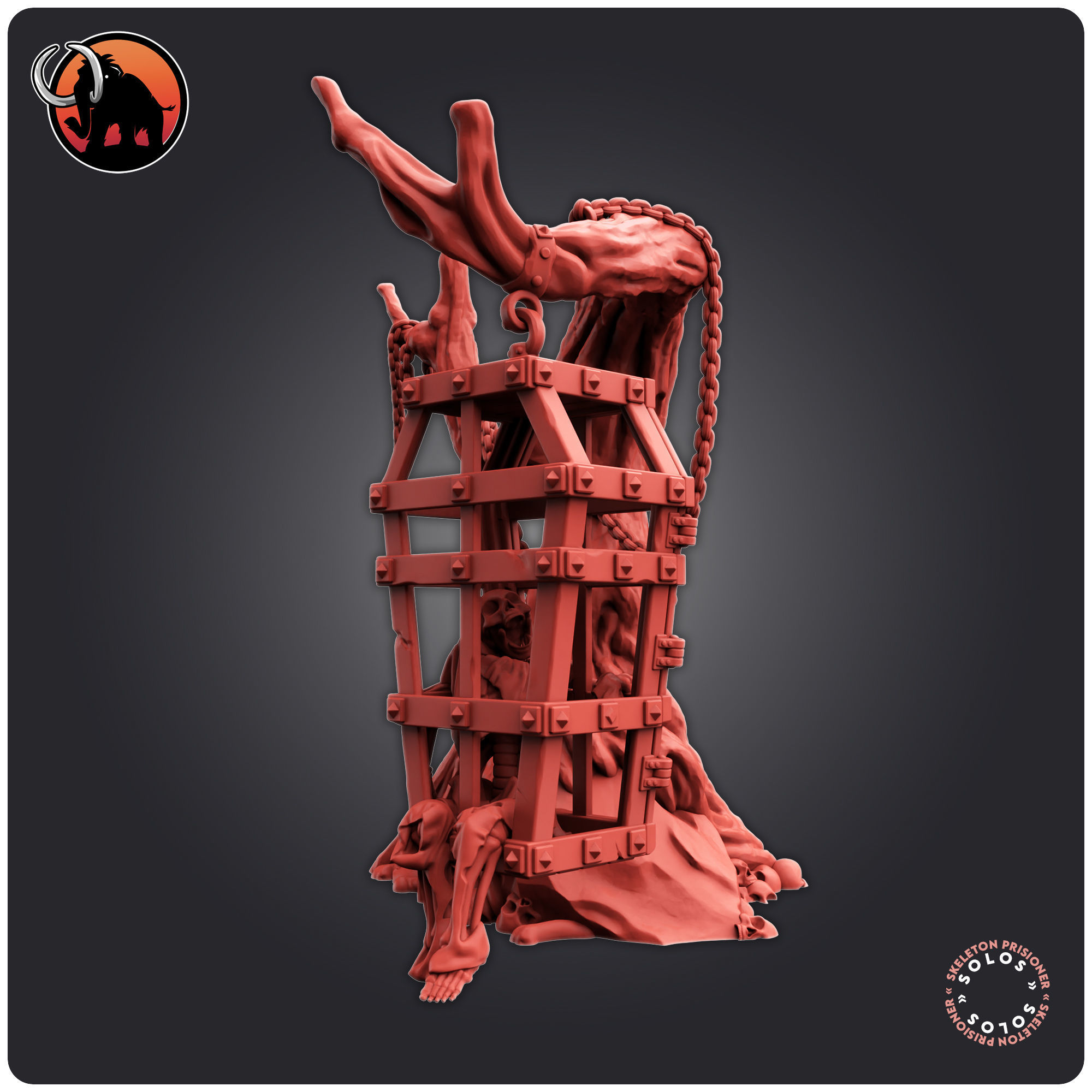 Skeleton Prisioner 3D print model_1