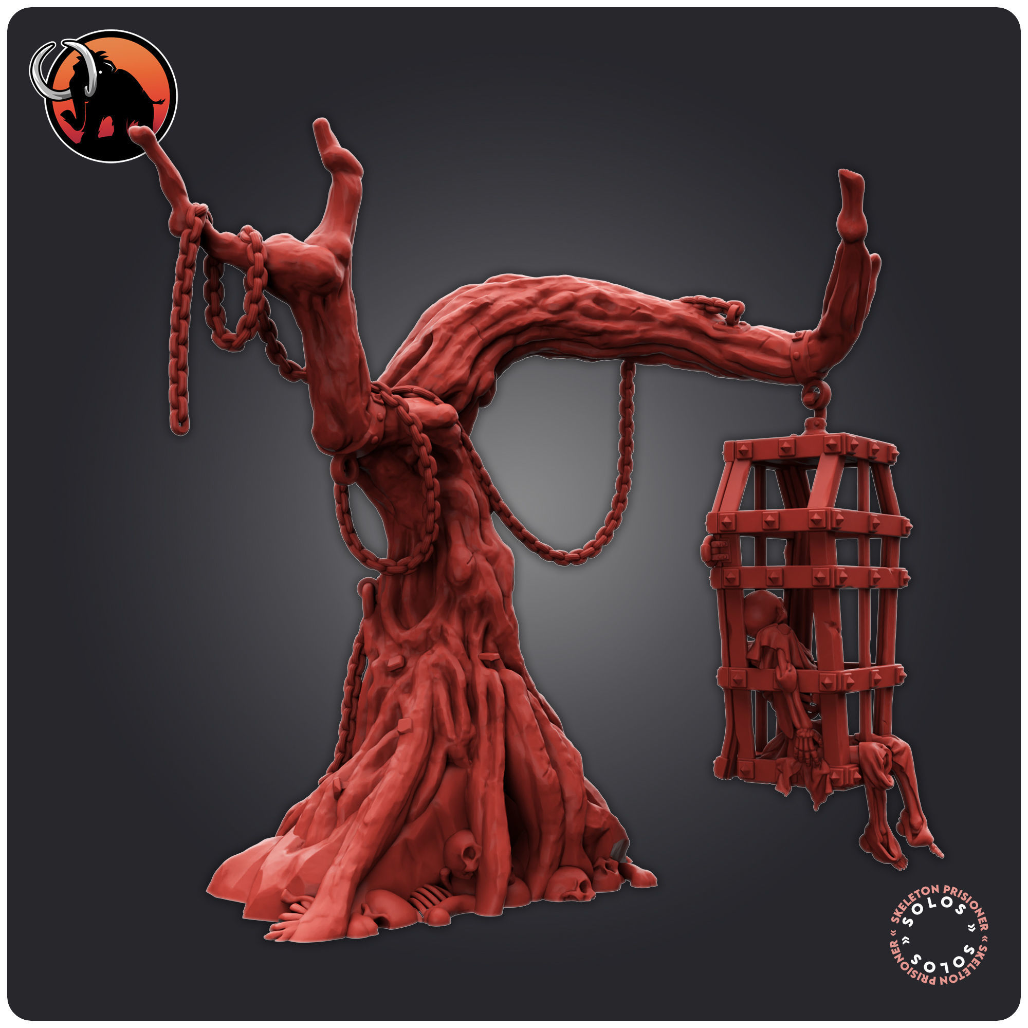 Skeleton Prisioner 3D print model_2