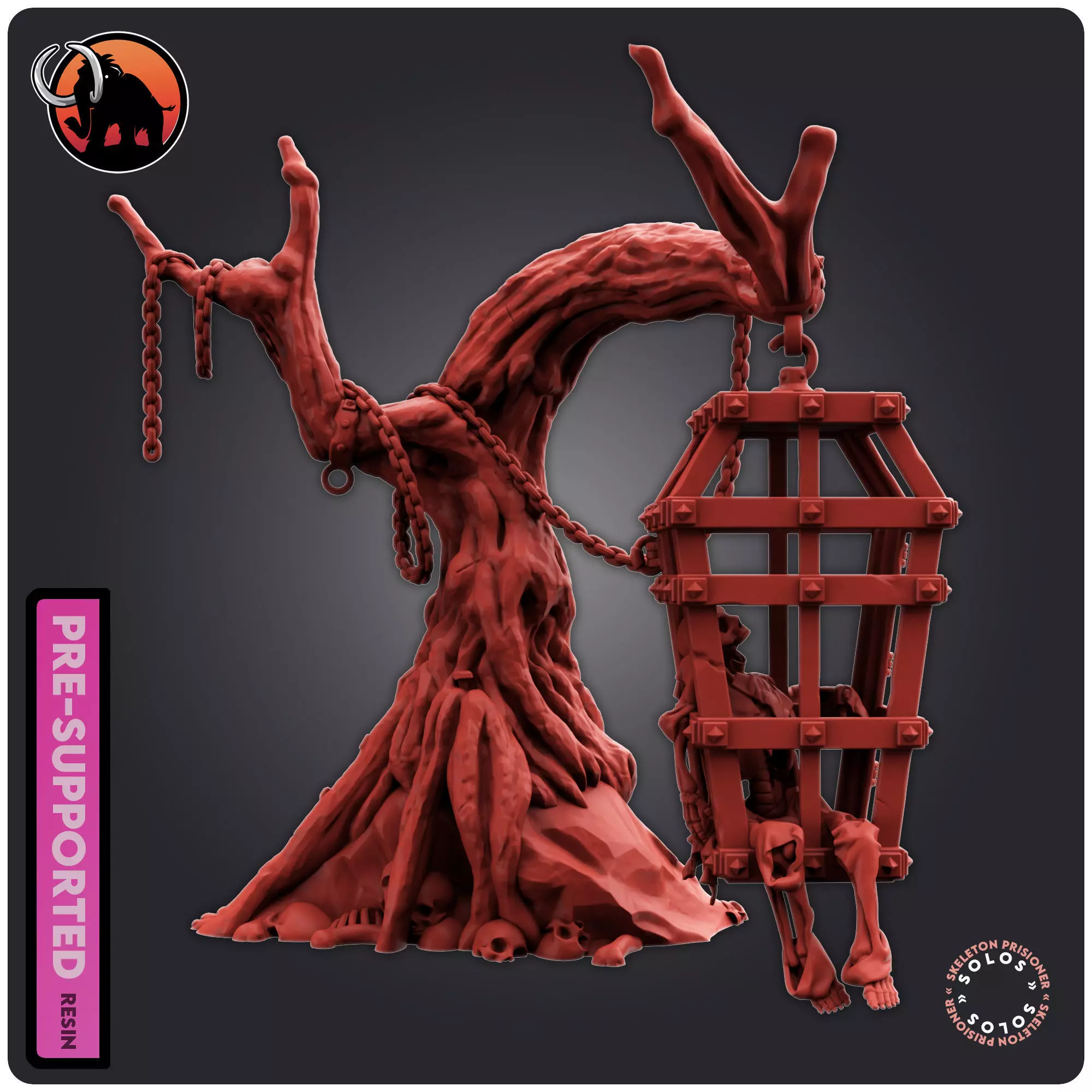 Skeleton Prisioner 3D print model_0