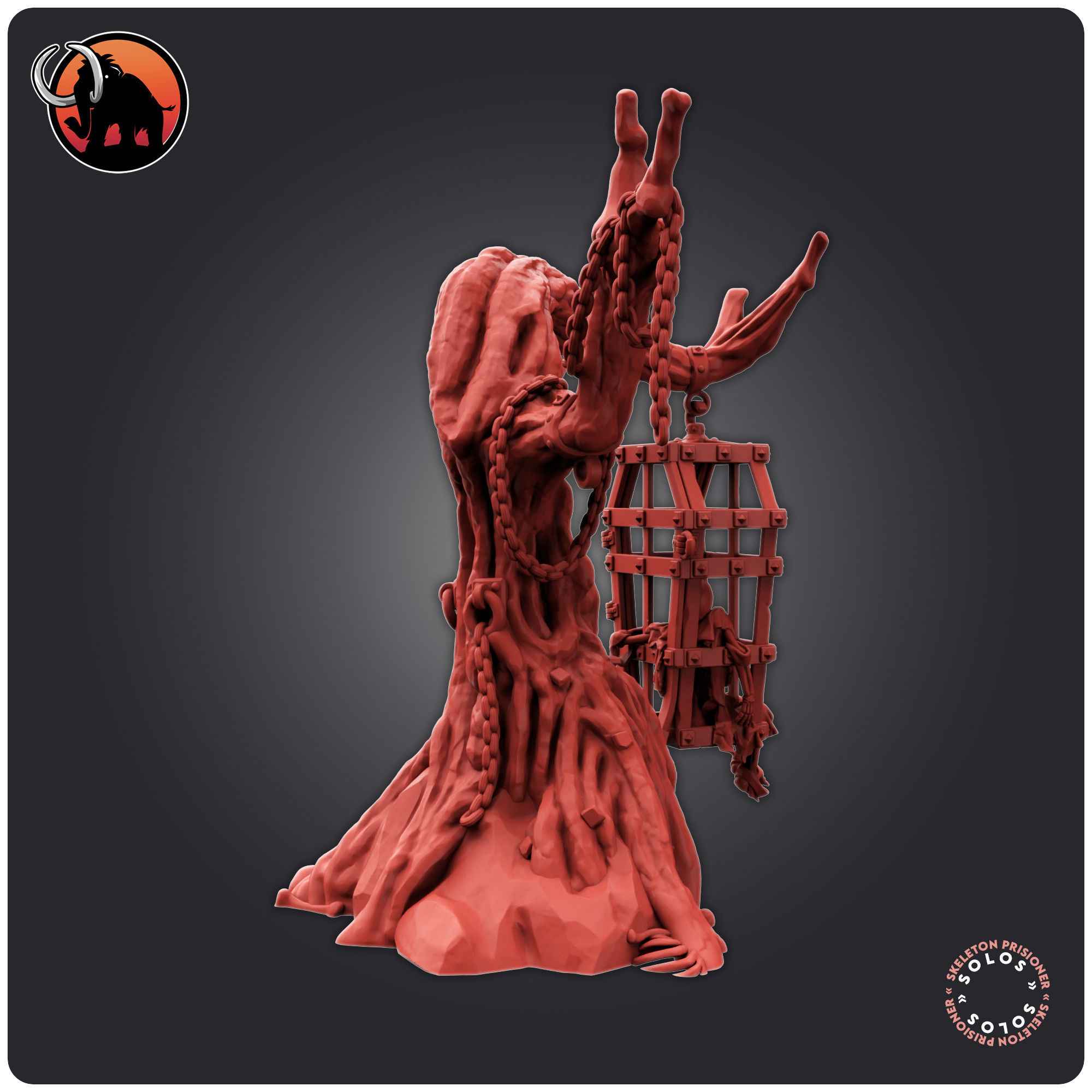 Skeleton Prisioner 3D print model_3