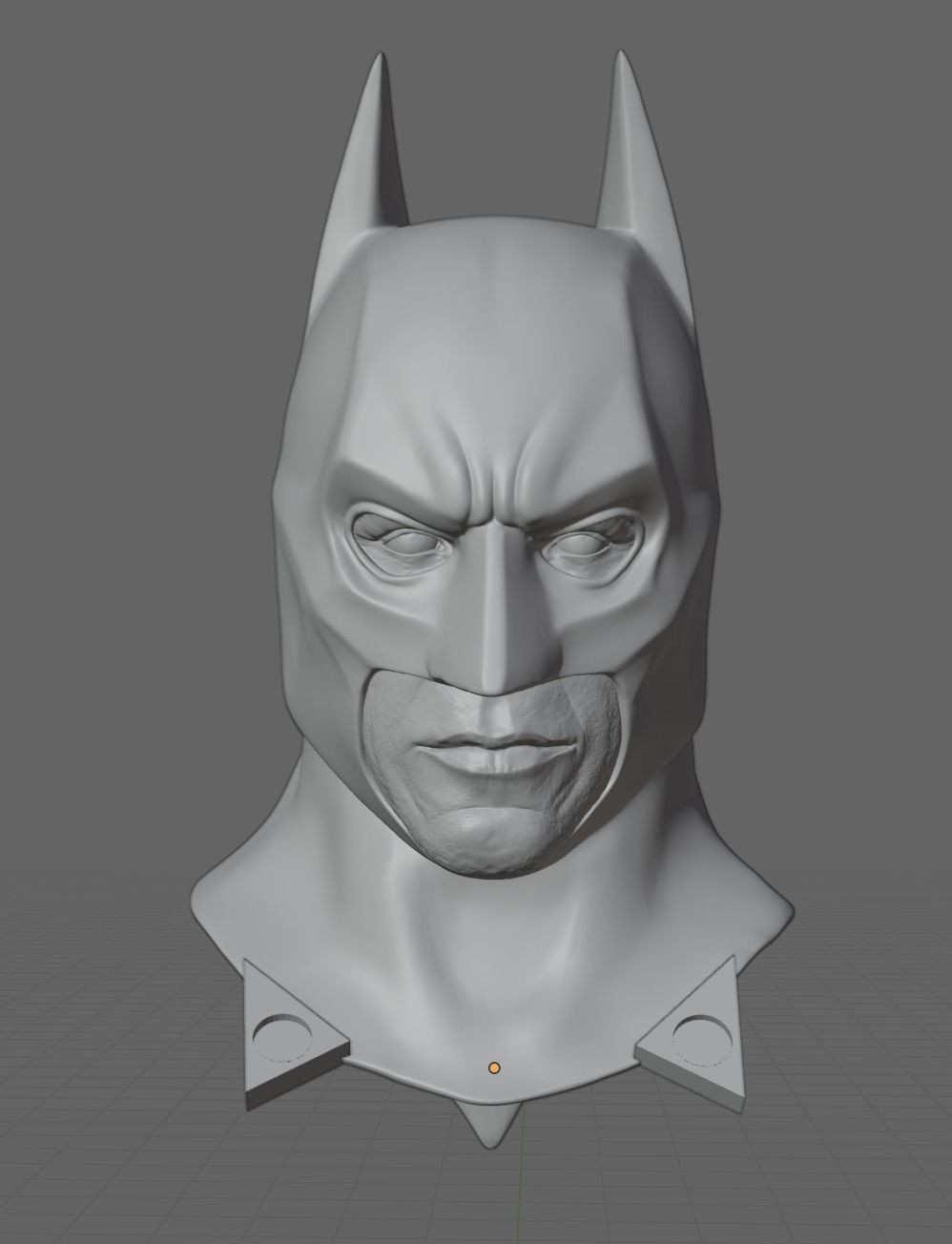 Batman Begins Head Sculpt 3D print model_1