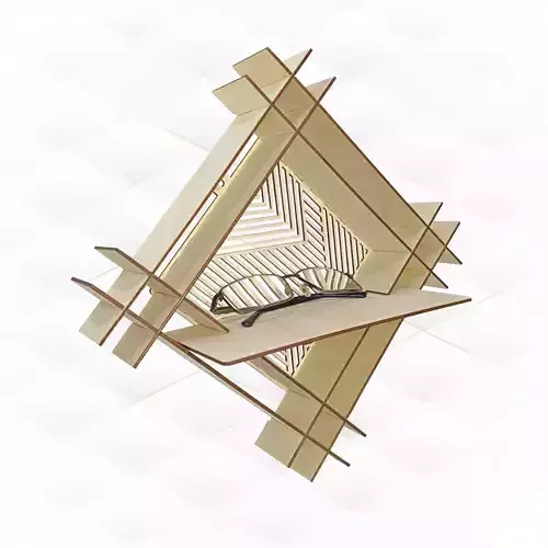 Unique Decor wall shelf laser cutting design