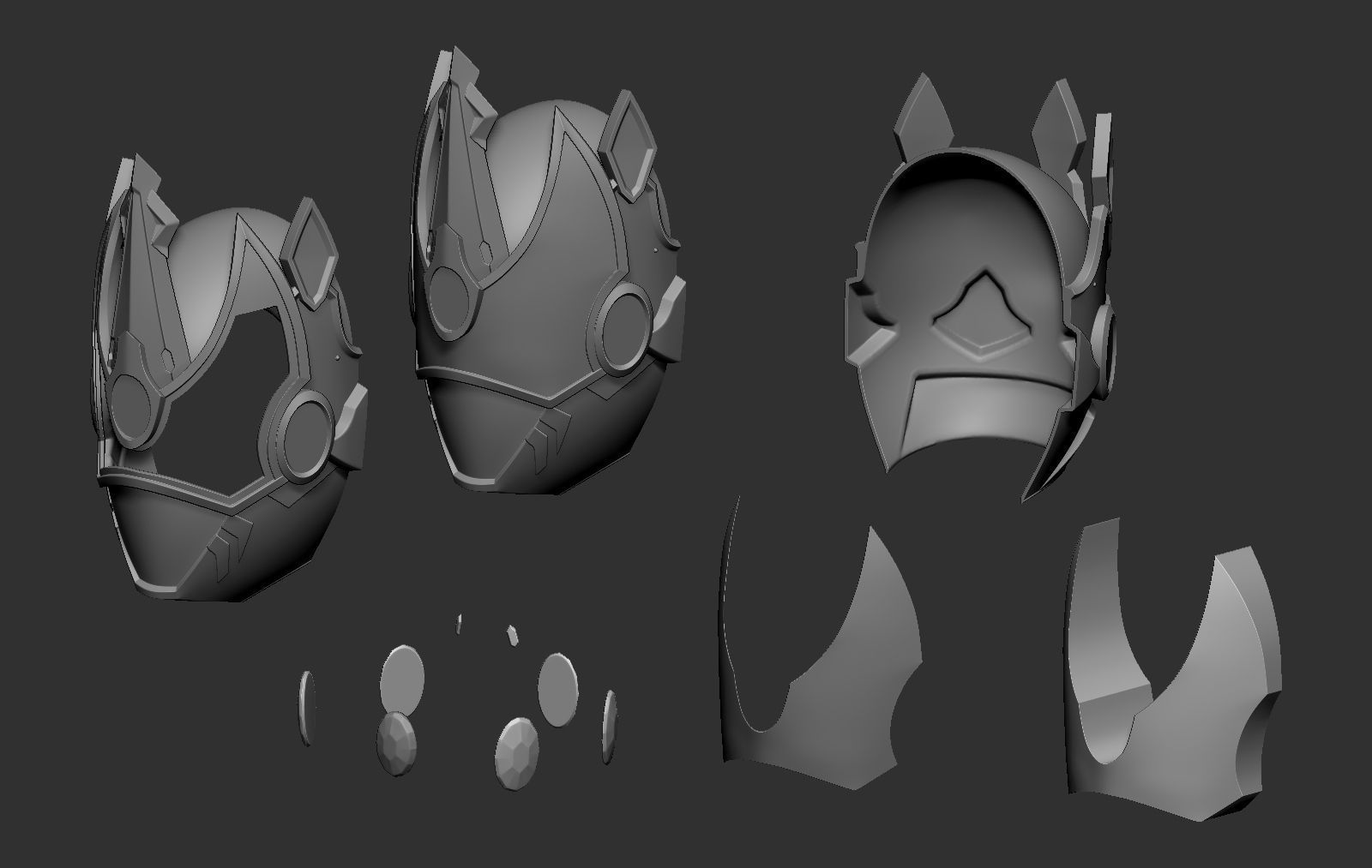 Super Sentai King - Ohger King Kuwagata Helmet 3D print model_6