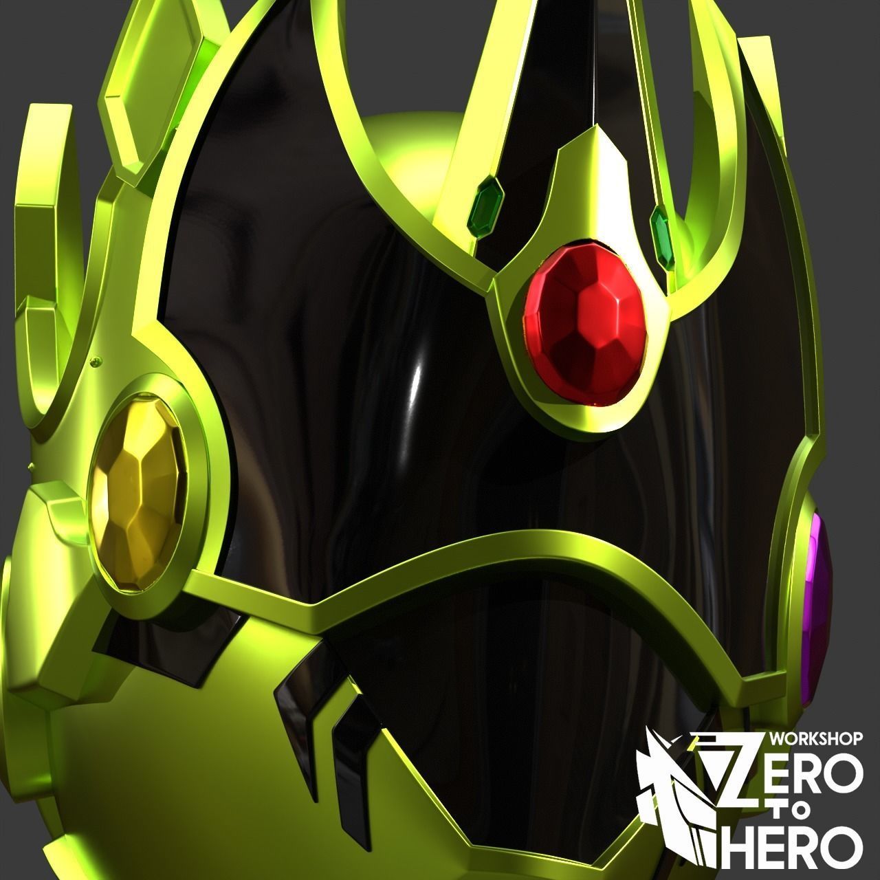 Super Sentai King - Ohger King Kuwagata Helmet 3D print model_5