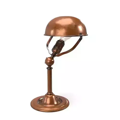 Industrial Faries Adjustable Copper Plated Task Lamp PBR