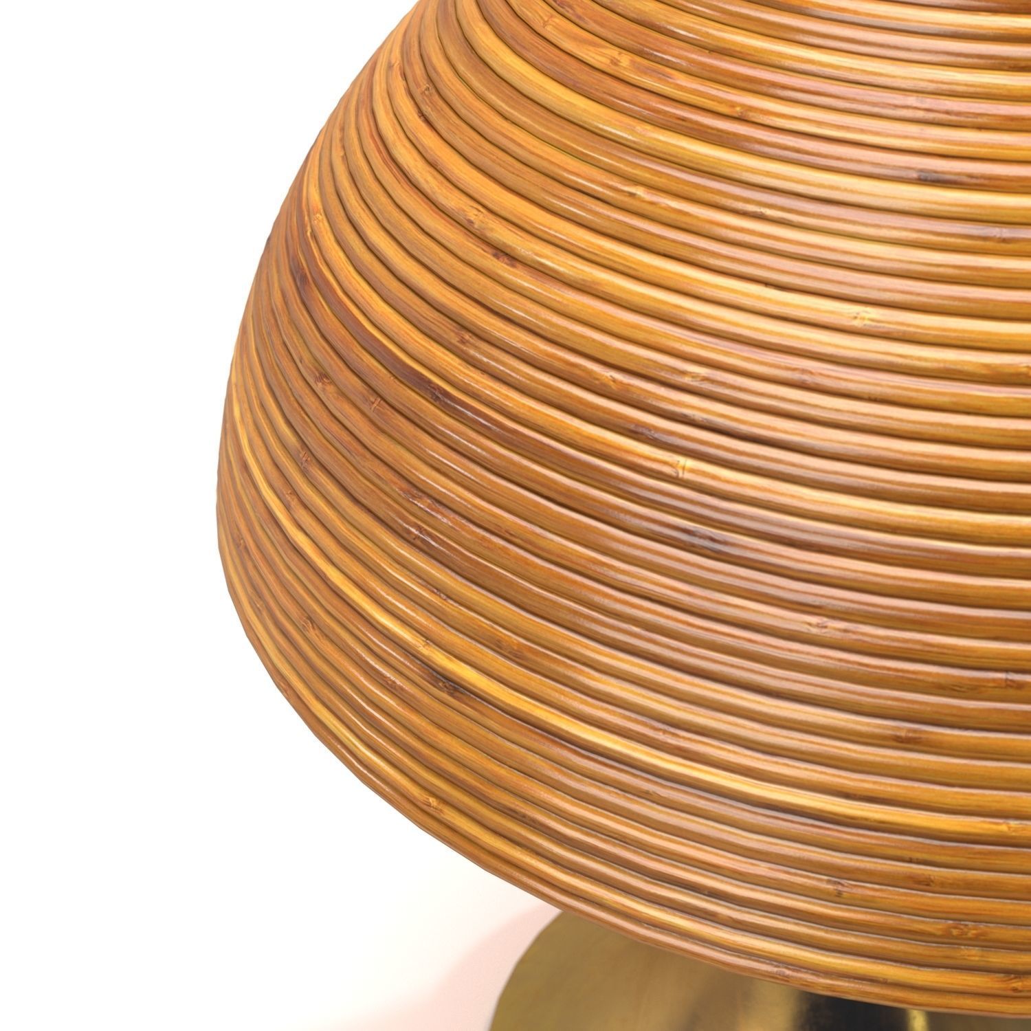 Large Bamboo Table Lamp 3D model_3