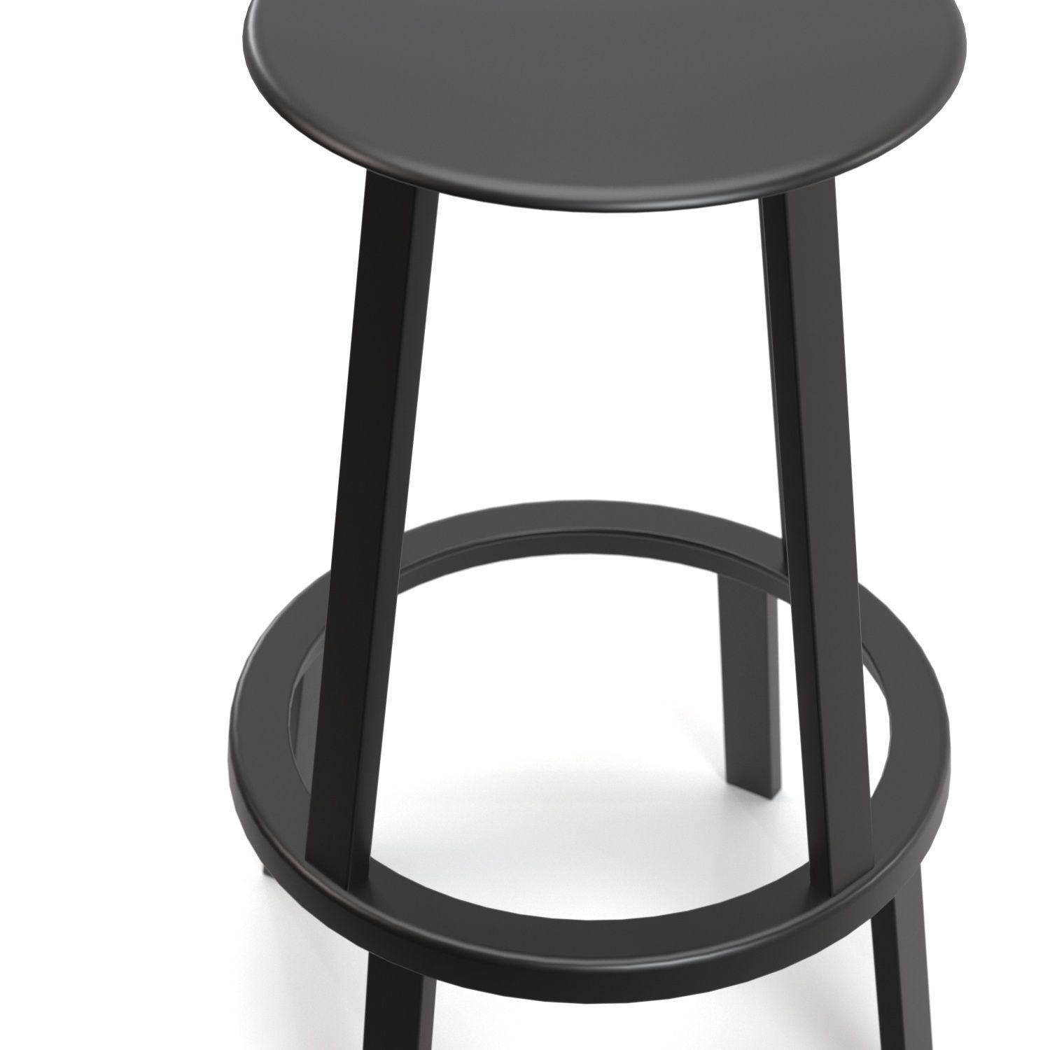 Revolver Bar Stool PBR 3D model_3