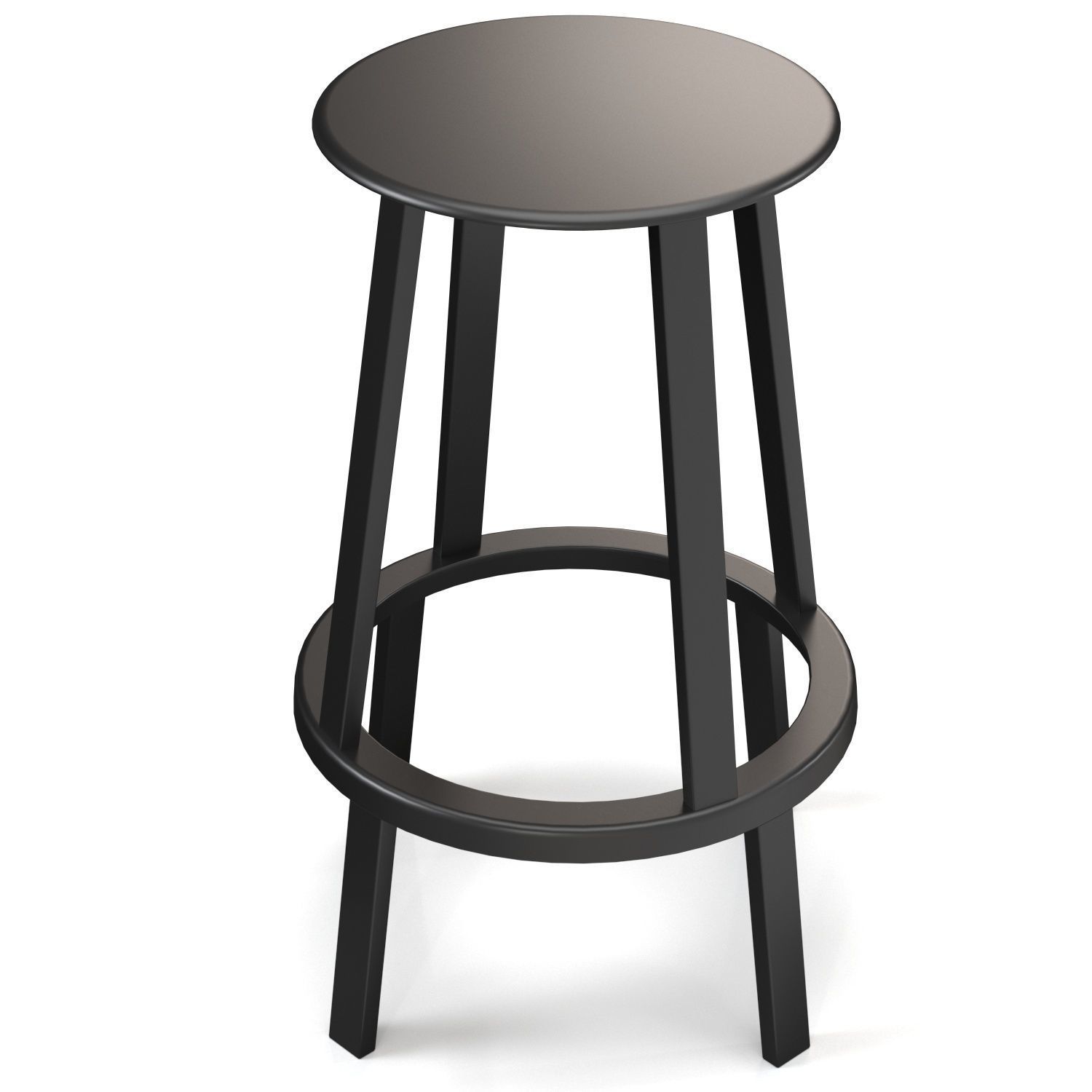 Revolver Bar Stool PBR 3D model_2
