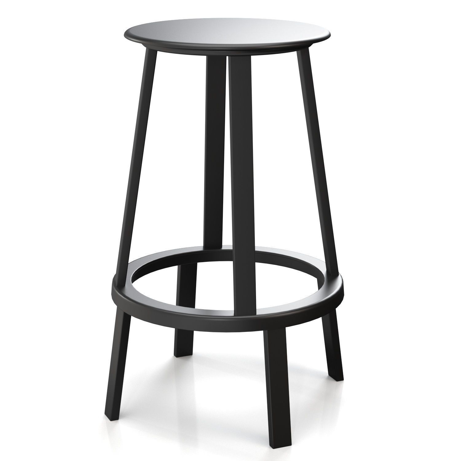 Revolver Bar Stool PBR 3D model_1