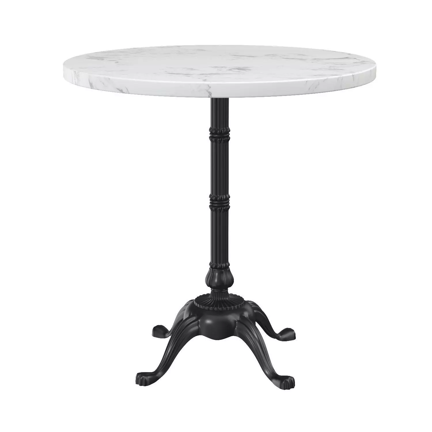 Round Pedestal Dining Table PBR 3D model_0