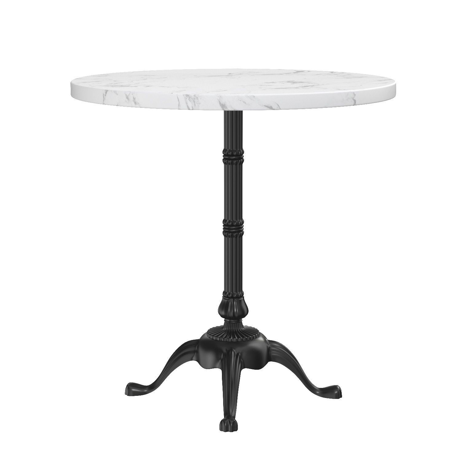 Round Pedestal Dining Table PBR 3D model_1