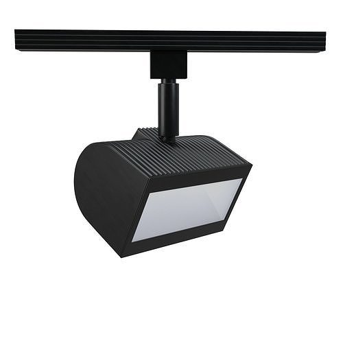 Wall Wash Black LED Track Light PBR 3D model
