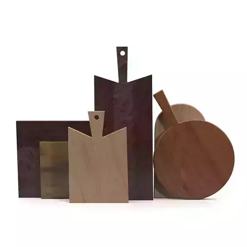 Wooden Set Of 6 Cutting Boards PBR