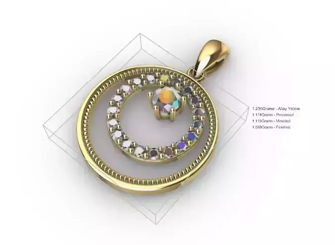 Pendant yet necklace NL4C01