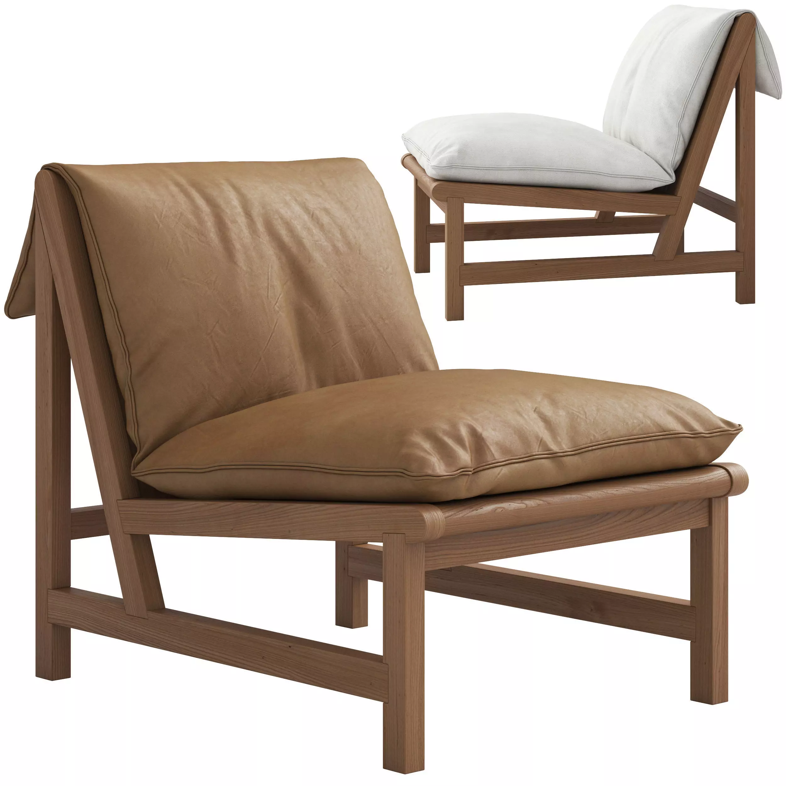Sketch Cantaloupe Occasional Chair 3D model