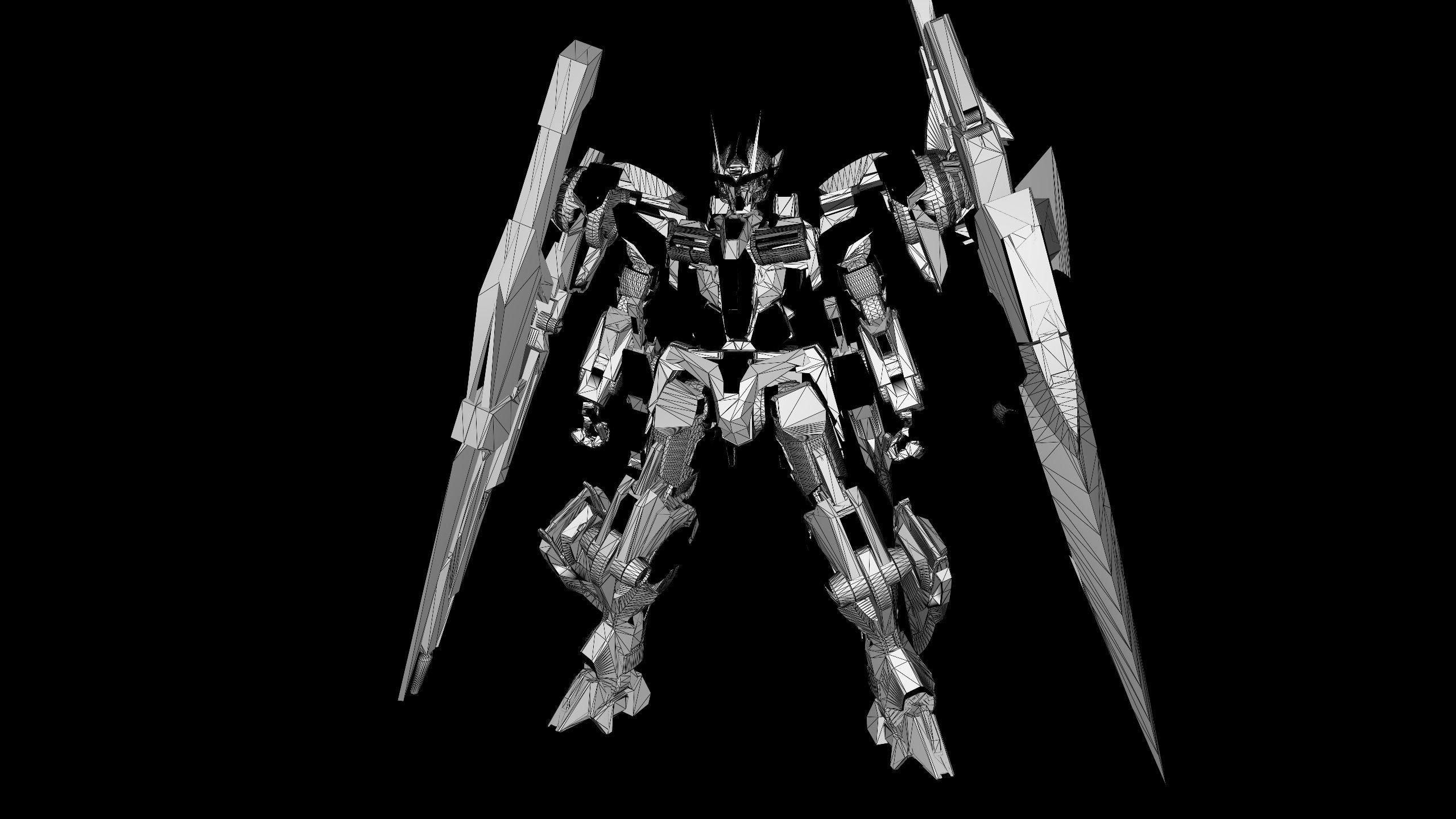 gundam 007 with swords 3D model_7