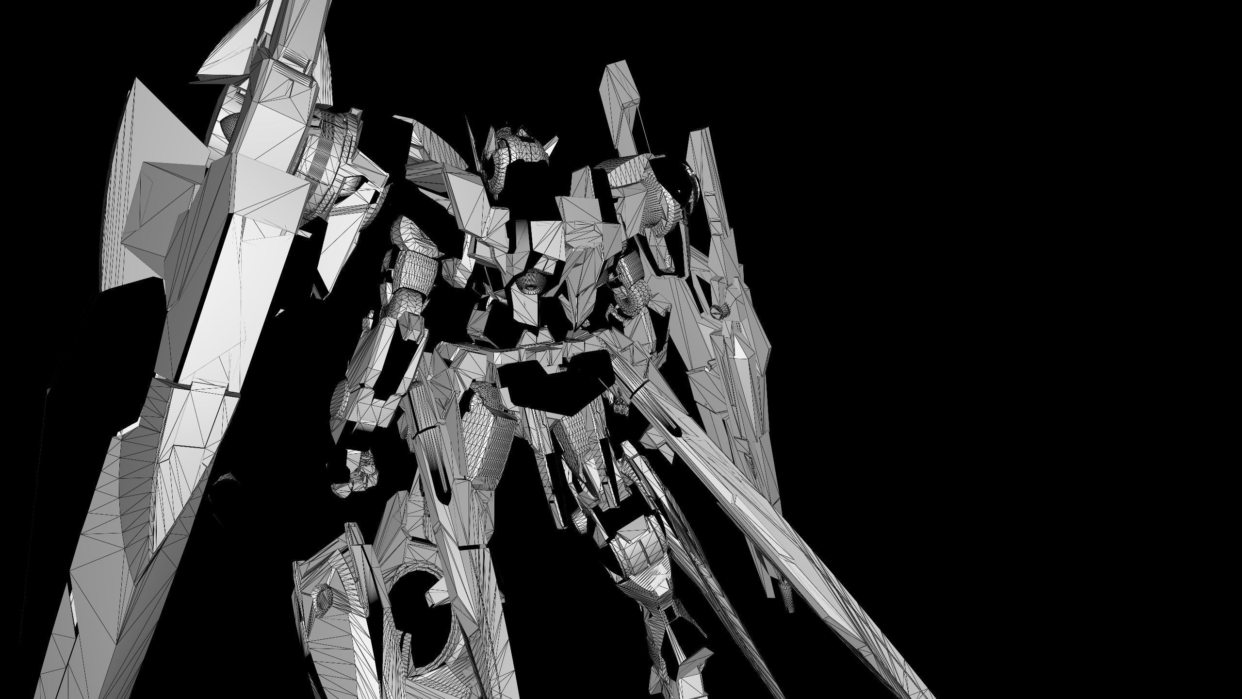 gundam 007 with swords 3D model_3