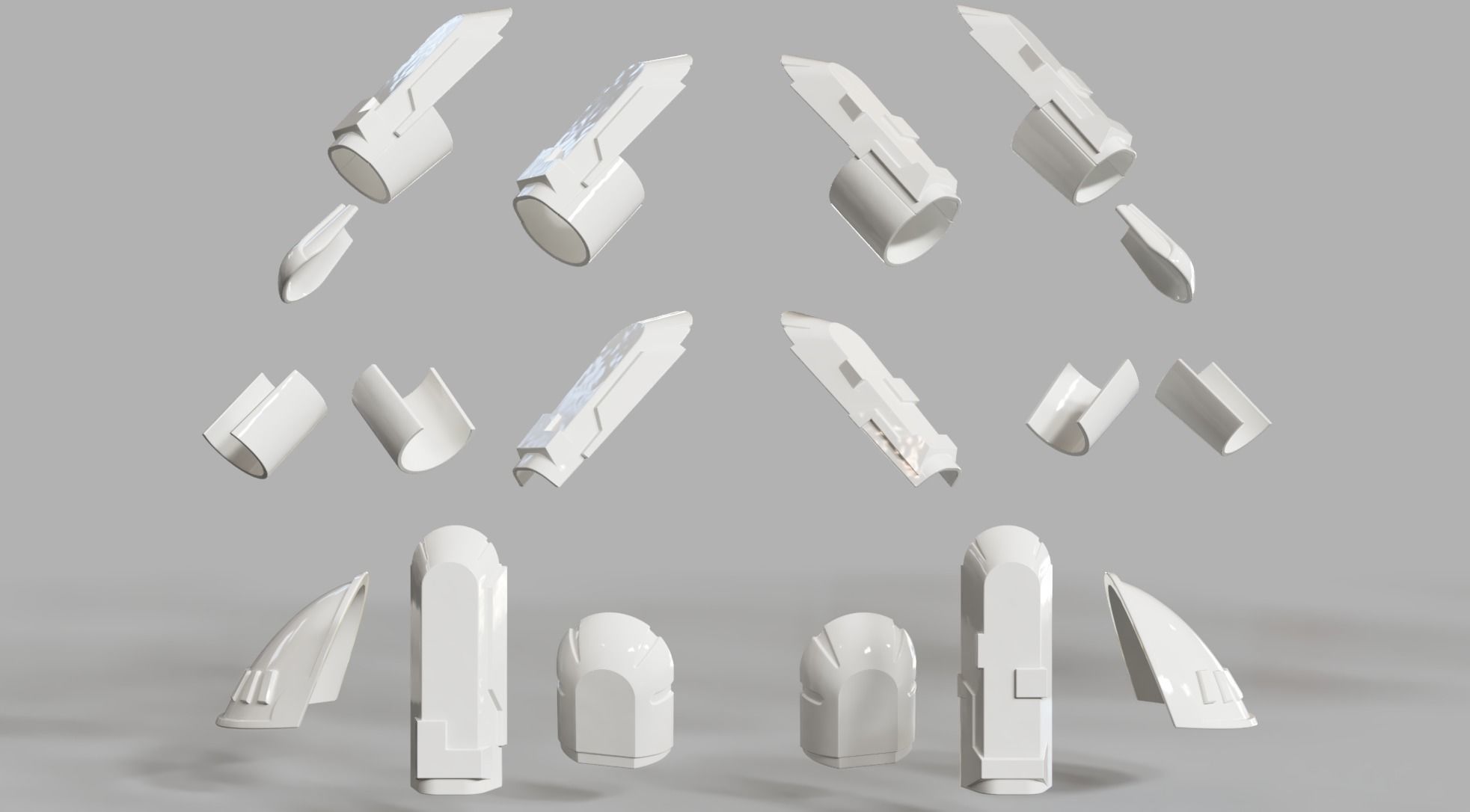 Imperial Snowtrooper grunt armor for sixth scale custom figure 3D print model_16