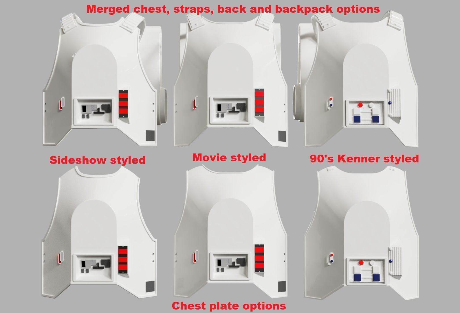 Imperial Snowtrooper grunt armor for sixth scale custom figure 3D print model_10