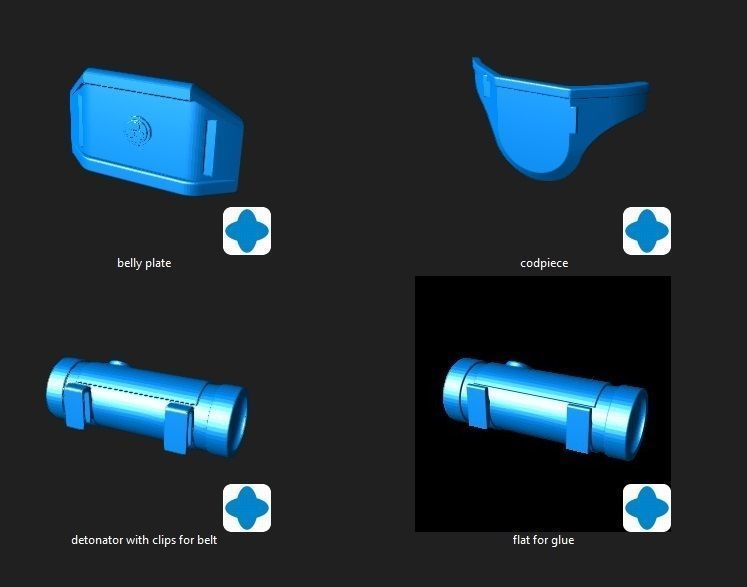 Imperial Snowtrooper grunt armor for sixth scale custom figure 3D print model_20