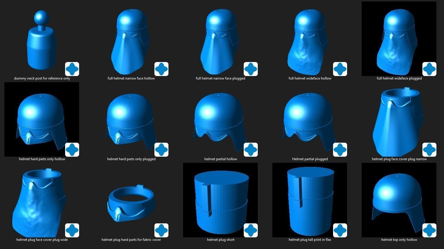 Imperial Snowtrooper grunt armor for sixth scale custom figure 3D print model_17