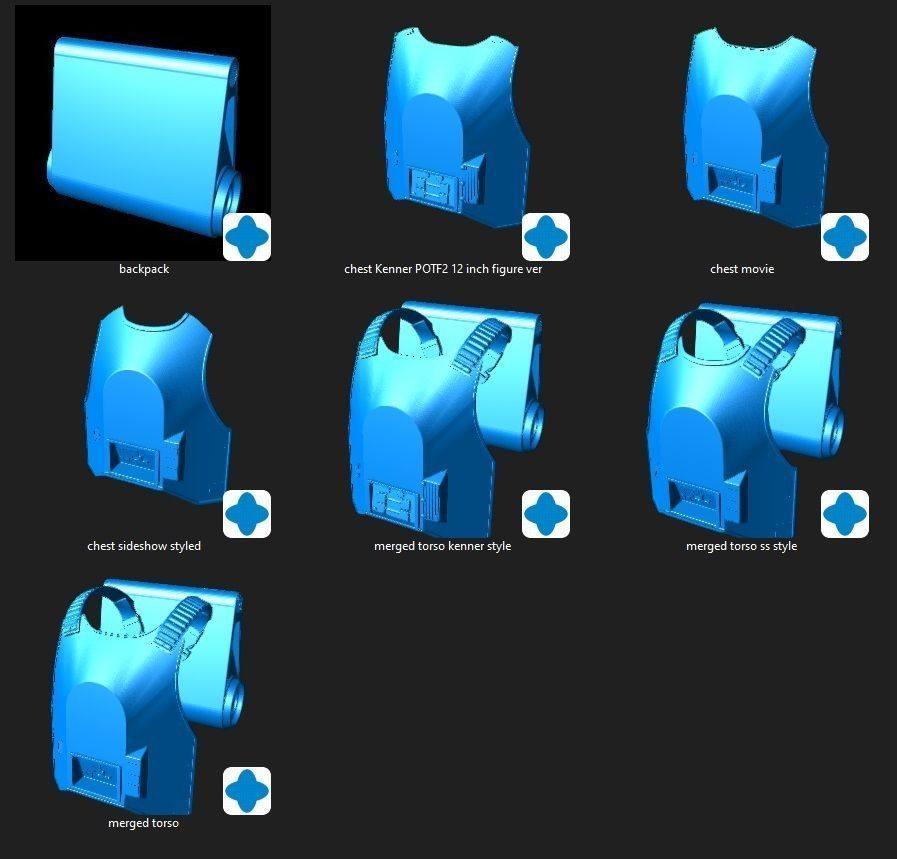 Imperial Snowtrooper grunt armor for sixth scale custom figure 3D print model_19