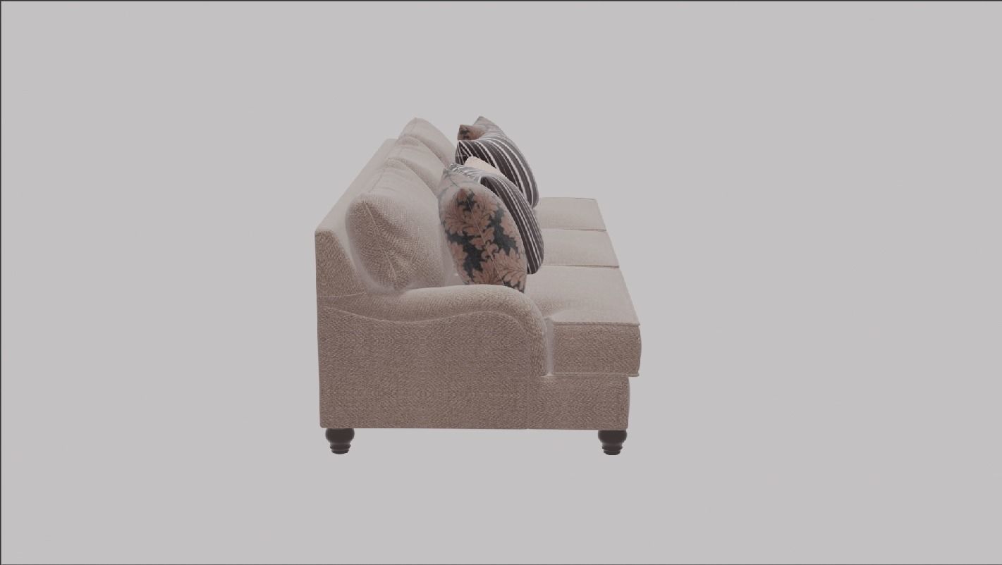 A Sofa Low-poly 3D model_3