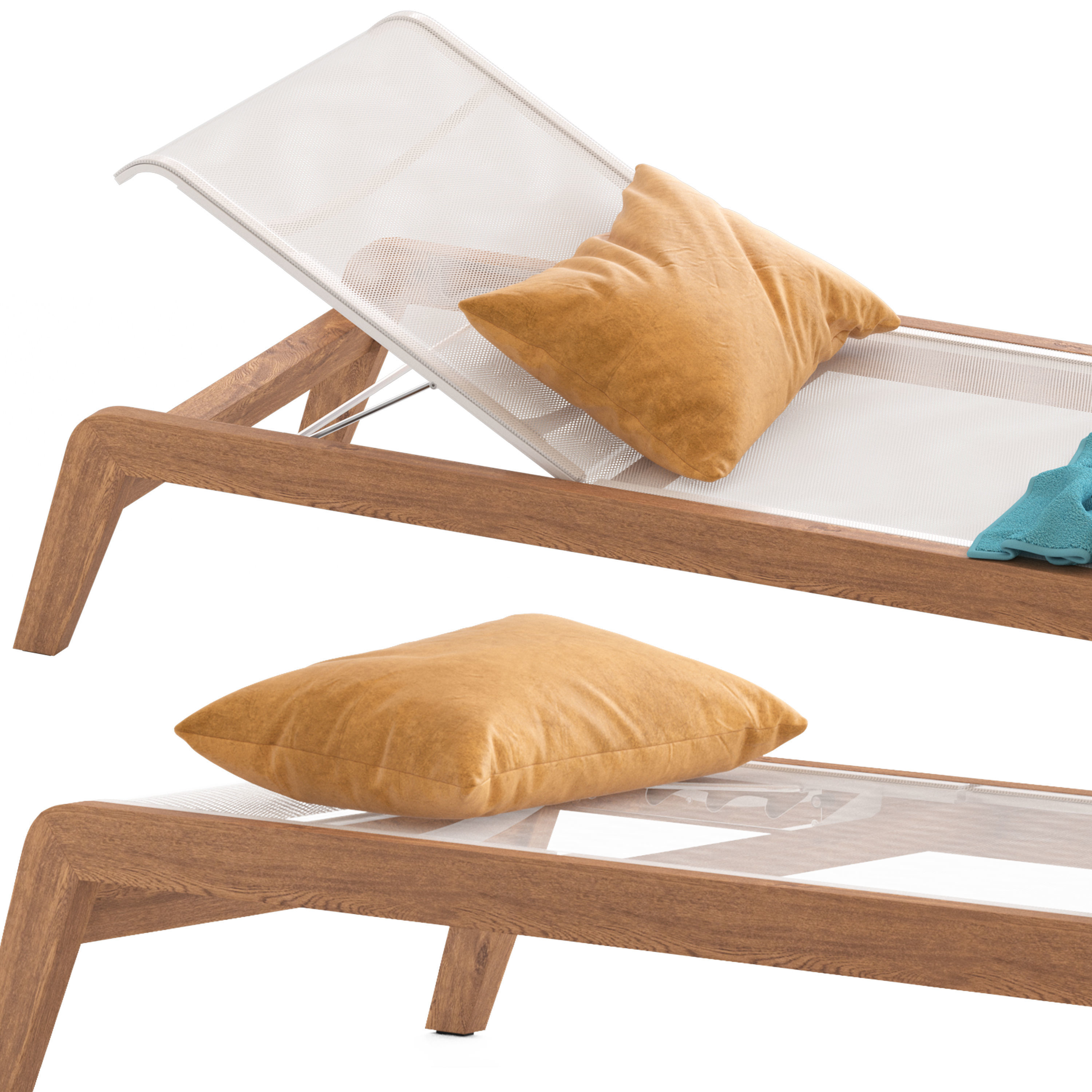 HARBOUR Pacific Stacking Sunlounge 3D model_6